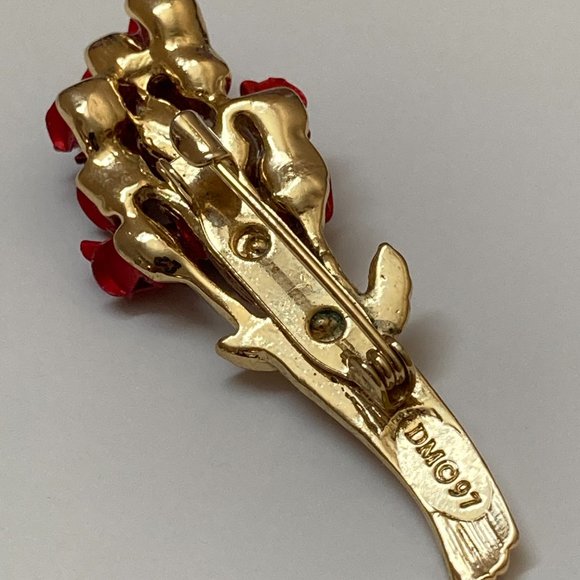 DM 97 Vintage Avon Pin Bouquet of Roses Signed - Picture 4 of 4